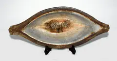 Martin Beck, Stoneware elliptical shaped bowl