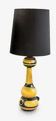 Important stoneware prototype lamp base by Anneke Borren, sold Oct 2013