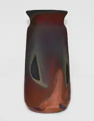 Earthenware vase by Ann Verdcourt, offered Oct 2013