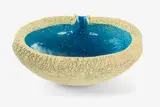 Len Castle, Stoneware lipped alkaline pool bowl