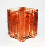 Peter Alger, Stoneware square form vase