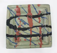 Stoneware dish by Doreen Blumhardt, offered Oct 2013