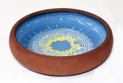 Early stoneware dish by Len Castle, offered Oct 2013