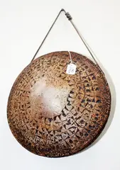 Hanging form discoidal vase by Len Castle, offered Oct 2013