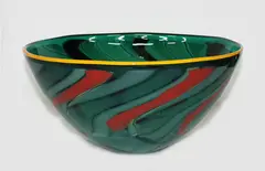 Mike McGregor, Large deep filigrana glass bowl