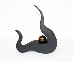 Raku fired teapot by Rick Rudd, sold Oct 2013