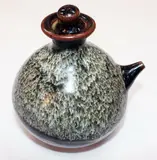 Len Castle & Andrew Van der Putten, Stoneware oil bottle