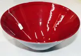 John Parker, Large red glazed hemispherical bowl