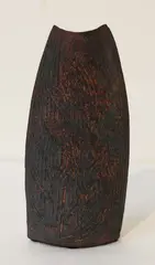 Stoneware sentinel vase by Jim Greig, offered Jul 2013
