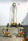 Donald Deskey, Industrial design copper and brass fireplace and irons