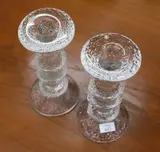 Timo Sarpaneva, Pair of four ring fetivo candlesticks