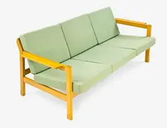 Borge Morgenson, Oak framed three sofa