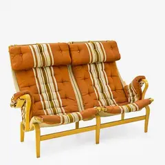 Bruno Mathsson for Dux, Vintage  Pernilla two-seater sofa