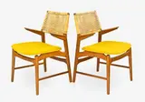 Pair of side chairs by Tove & Edvard Kindt-Larsen, offered Jul 2013