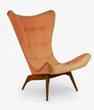 Bob Roukema for Jon Jansen, Rare wingback 1950s armchair