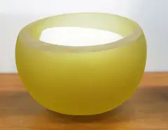 Cast glass and ceramic bowl by Trudi Kroef, offered Jul 2013
