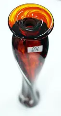 Spiral bottle form vase by Tom Petit, offered Jul 2013