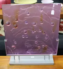 Catherine Carter, Cast pink glass and aluminium sculpture