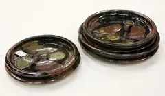 Brian Gartside [attributed], Six stoneware dishes