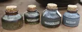 Len Castle, Four stoneware spice jars
