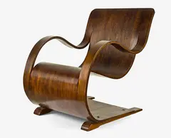 Garth Chester, Bent plywood Curvesse chair.