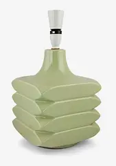 Cari Zalloni, Green ceramic table lamp.