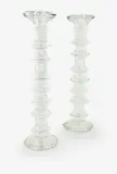 Timo Sarpaneva, Pair of eight ring candlesticks.