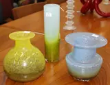 Ekenis studio, Three 1960’s Swedish glass vases.