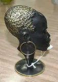 Rene Rosenthal, Austrian bronze bust of an African woman.
