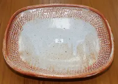 Stoneware dish by Len Castle, offered Mar 2013