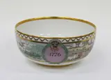 Royal Copenhagen, American Independence commemorative porcelain bowl.