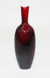 Royal Doulton, veined flambé vase.