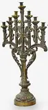 19th century Italian, decorative bronze ecclesiastical candelabra.