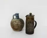 Steve Fulmer & Paul Meltzer, Stoneware flagon and coffee pot