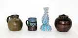 Barry and Barbara Hockenhull, Stoneware mug and candlestick