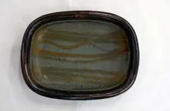 Stoneware dish by Don Thornley [attributed], offered Oct 2012