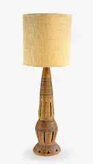 stoneware standard lamp by Doreen Blumhardt, offered Oct 2012