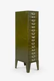 with fifteen drawers on splayed feet. by Industrial Metal Filing Drawers, sold Oct 2012