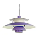Vintage PH5 hanging light in purple by Poul Henningson for Louis Poulsen, sold Oct 2012