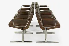 Robert Heritage for Race furniture chairs, A good set of Q chairs