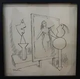 Alan S. Paterson, Untitled – ‘Picasso’ Form Paints Nude