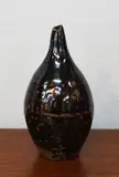 Len Castle, An early salt shaker manganese slip with salt glaze