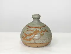 Small stoneware globular vase by Warren Tippett, sold May 2012