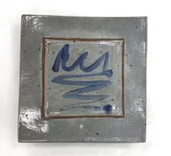 Stoneware platter by Warren Tippett, sold May 2012