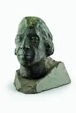 Fiona MacLeod, Cast bronze bust of Tony Fomison on a basalt base. Cast at Artworks in circa 1994, based on photographs provided by Mark Adams.