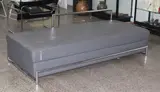 Eileen Grey, Day bed with grey leather upholstery