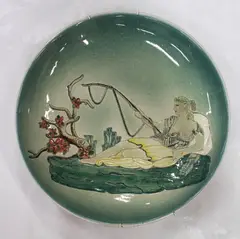 Mattheus Terwesten, hand painted unique prototype wall plaque