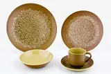 Dorothy Thorpe and Mark Cleverly, PAT.486 Palm Springs Dinner Set, for Crown Lynn Potteries, New Zealand