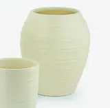 Handpotted ovoid vase by Ernest Shufflebotham for Crown Lynn, sold Mar 2012