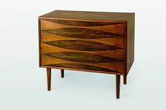 Arne Vodder, Bow Chest Drawers, for Sibast, Denmark 1960.